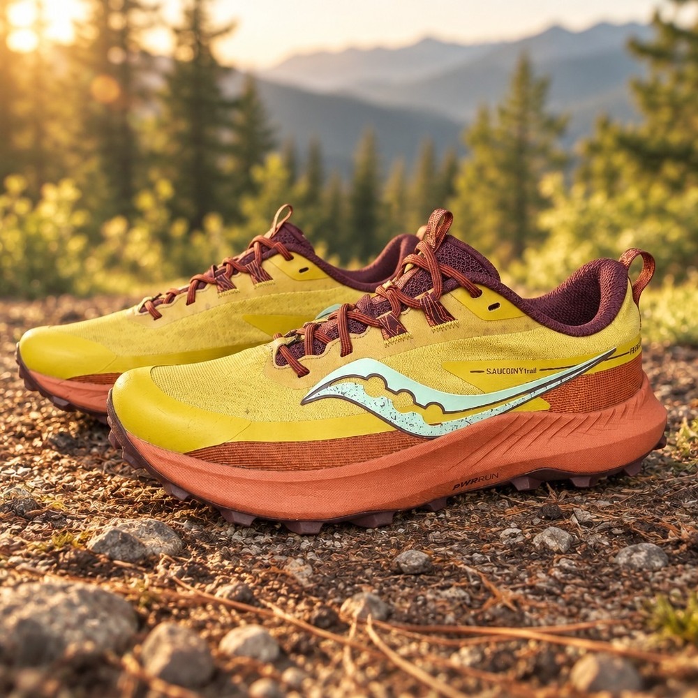 Saucony Peregrine 13 Shoes Womens US 10 Trail Running Yellow Sneakers S10838-35